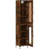 Skříň highboard 34,5x34x180 cm kompozit [3200386] (Barva Černá)