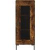 Skříň highboard 34,5x34x180 cm kompozit [3200386] (Barva Černá)