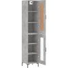 Skříň highboard 34,5x34x180 cm kompozit [3200386] (Barva Černá)