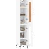 Skříň highboard 34,5x34x180 cm kompozit [3200386] (Barva Černá)