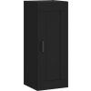 Skříň highboard 34,5x34x180 cm kompozit [3200386] (Barva Černá)