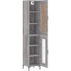 Skříň highboard 34,5x34x180 cm kompozit [3200386] (Barva Černá)