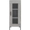 Skříň highboard 34,5x34x180 cm kompozit [3200386] (Barva Černá)