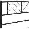 Kovové náhradní čelo postele 100 cm [372208] (Barva Černá)