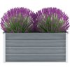 Vyvýšený záhon pozinkovaná ocel 100 x 40 x 45 cm [44854] (Barva Šedá)