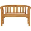 Zahradní lavice 114 cm masivní akáciové dřevo [316497] (Barva Přírodní)