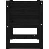 Truhlíky 2 ks 40 x 40 x 52,5 cm masivní borové dřevo [822116] (Barva Černá)