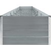 Vyvýšený záhon pozinkovaná ocel 600 x 80 x 45 cm [47072] (Barva Šedá)