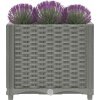 Vyvýšený záhon 40 x 40 x 38 cm polypropylen [153293] (Barva Světle šedá)