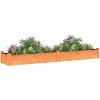 Zahradní vyvýšený záhon s vložkou 240x45x25 cm masiv jedle [364295] (Barva Přírodní)