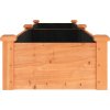 Zahradní vyvýšený záhon s vložkou 240x45x25 cm masiv jedle [364295] (Barva Přírodní)