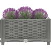 Vyvýšený záhon 40 x 40 x 23 cm polypropylen [153289] (Barva Světle šedá)
