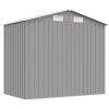 Zahradní domek na nářadí kovový 204x132x186 cm [42983] (Barva Šedá)