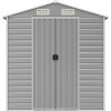 Zahradní domek 191 x 640 x 198 cm pozinkovaná ocel [3188248] (Barva Světle šedá)