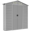 Zahradní domek 191 x 640 x 198 cm pozinkovaná ocel [3188248] (Barva Světle šedá)