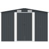 Zahradní domek 257 x 298 x 178 cm kovový [143342] (Barva Antracitová)