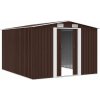 Zahradní domek 257 x 298 x 178 cm kovový [143342] (Barva Antracitová)