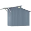 Zahradní kůlna 270 x 130 x 208,5 cm pozinkovaná ocel [316244] (Barva Antracitová)