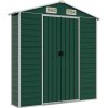 Zahradní kůlna 191 x 130 x 198 cm pozinkovaná ocel [3188231] (Barva Zelená)