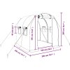 Skleník s ocelovým rámem 4 m² 2 x 2 x 2 m [364075] (Barva Bílá)