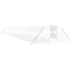 Skleník s ocelovým rámem 96 m² 24 x 4 x 2 m [3188082] (Barva Bílá)