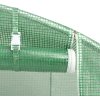 Skleník s ocelovým rámem 72 m² 18 x 4 x 2 m [3188068] (Barva Zelená)