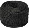 Pracovní lano 10 mm 500 m polypropylen [153015] (Barva Černá)