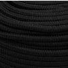 Splétané lodní lano 8 mm x 100 m polyester [152819] (Barva Černá)