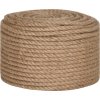 Lano 100% juta 12 mm 250 m [143796] (Barva Přírodní)