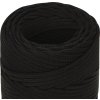 Splétané lodní lano 2 mm x 50 m polyester [152793] (Barva Černá)