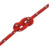 Lodní lano celo 4 mm 100 m polypropylen [152329] (Barva Černo-červený)