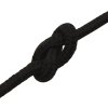 Splétané lodní lano 5 mm x 25 m polyester [152807] (Barva Černá)