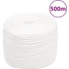 Lodní lano 10 mm 500 m polypropylen [152563] (Barva Bílá)