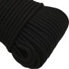 Splétané lodní lano 3 mm x 25 m polyester [152797] (Barva Černá)