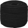 Splétané lodní lano 14 mm x 25 m polyester [152830] (Barva Černá)