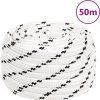 Splétané lodní lano 16 mm x 50 m polyester [152835] (Barva Černá)