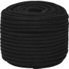 Splétané lodní lano 14 mm x 100 m polyester [152832] (Barva Černá)