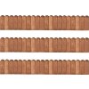 Trávníkové lemy 3 ks 120 cm impregnované borové dřevo [3053645] (Barva Hnědá)