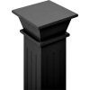 Stojan na květiny klasický čtvercový sloup 17x17x66cm MDF [323969] (Barva Šedá)