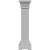 Stojan na květiny klasický čtvercový sloup 17x17x66cm MDF [323969] (Barva Šedá)