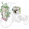 Stojan na květiny ve tvaru jízdního kola vintage styl kovový [245931]