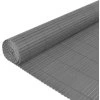 Oboustranný zahradní plot 110 x 500 cm [317165] (Barva Šedá)