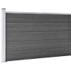 Zahradní plot WPC 526 x 106 cm [3070448] (Barva Černá)