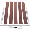 Zahradní plot WPC 526 x 106 cm [3070448] (Barva Černá)