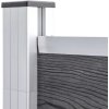 Zahradní plot WPC 526 x 106 cm [3070448] (Barva Černá)