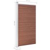 Plotový dílec WPC 95 x 186 cm [148977] (Barva Hnědá)