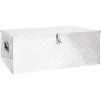 Úložný box 100 x 55 x 37 cm hliník [152257] (Barva Černá)