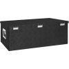 Úložný box 90 x 47 x 33,5 cm hliník [152255] (Barva Černá)