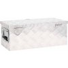 Úložný box 60 x 23,5 x 23 cm hliník [152248] (Barva Stříbrná)