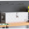 Úložný box 60 x 23,5 x 23 cm hliník [152248] (Barva Stříbrná)